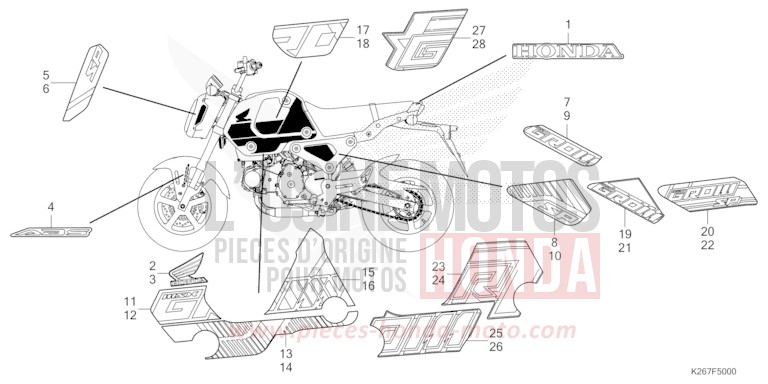 MARK/STRIPE for MSX GROM A SPLENDID BLUE (B219) from 2023